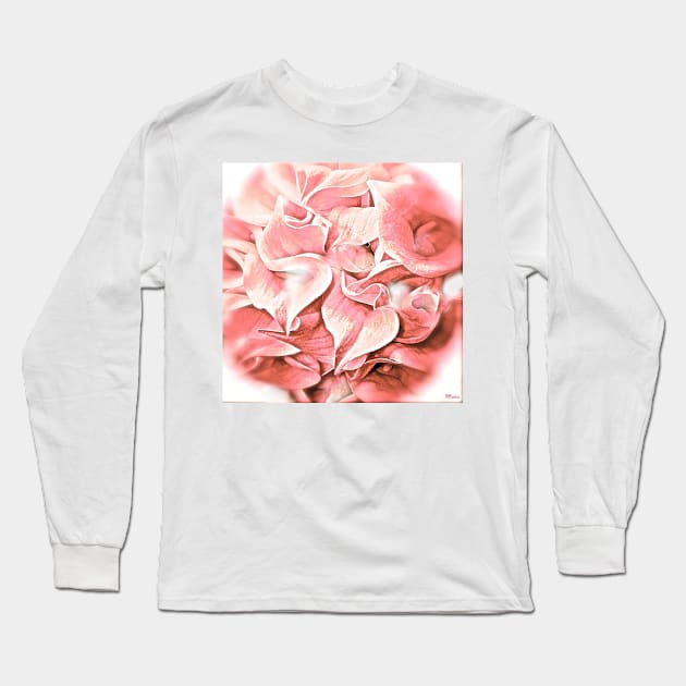 Calla Lily Pink Impression Long Sleeve T-Shirt by Overthetopsm